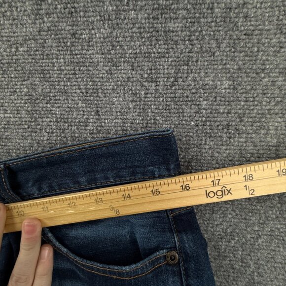 BKE Buckle Jake Straight Denim Jeans Size 31XL Stretch Urban Dark Wash ACT 32x32 - Picture 14 of 16